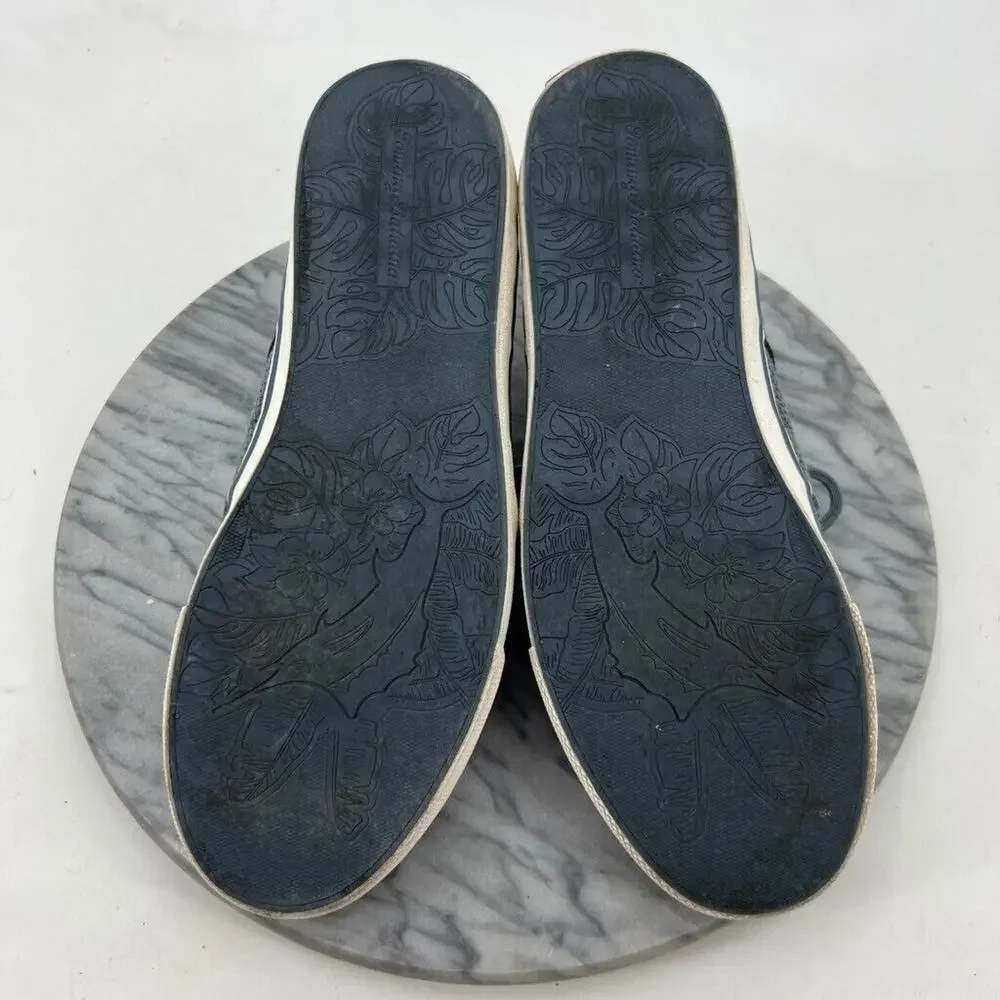 Tommy Bahama Mens 9.5 Boat Shoes Blue‎ Brown Sandrino Sneakers Lace Up TB7F10147